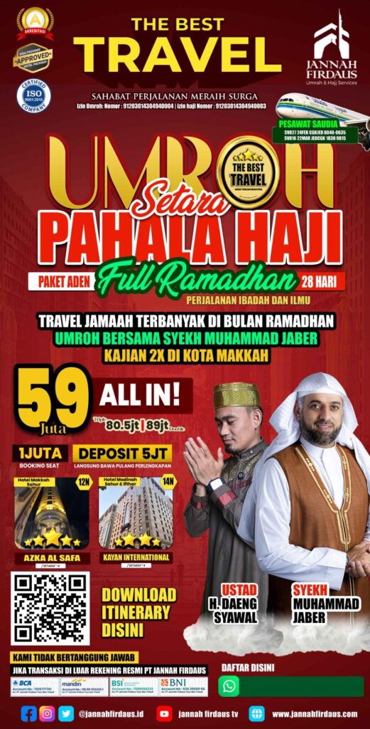 PAKET UMROH JANNAH Full Ramadhan Aden