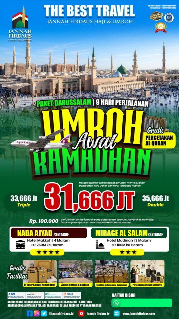 Paket Umroh Awal Ramadhan